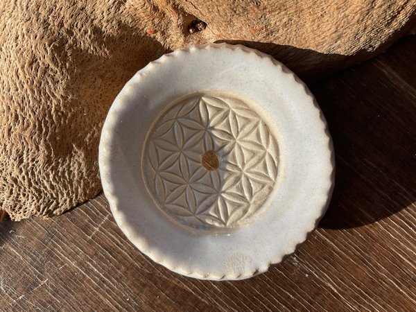 Seifenschale Keramik Leben weiß
